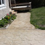 Stamped Concrete Walkway