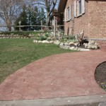 Stamped Concrete Walkway Photo